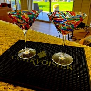 Hand painted martini glasses